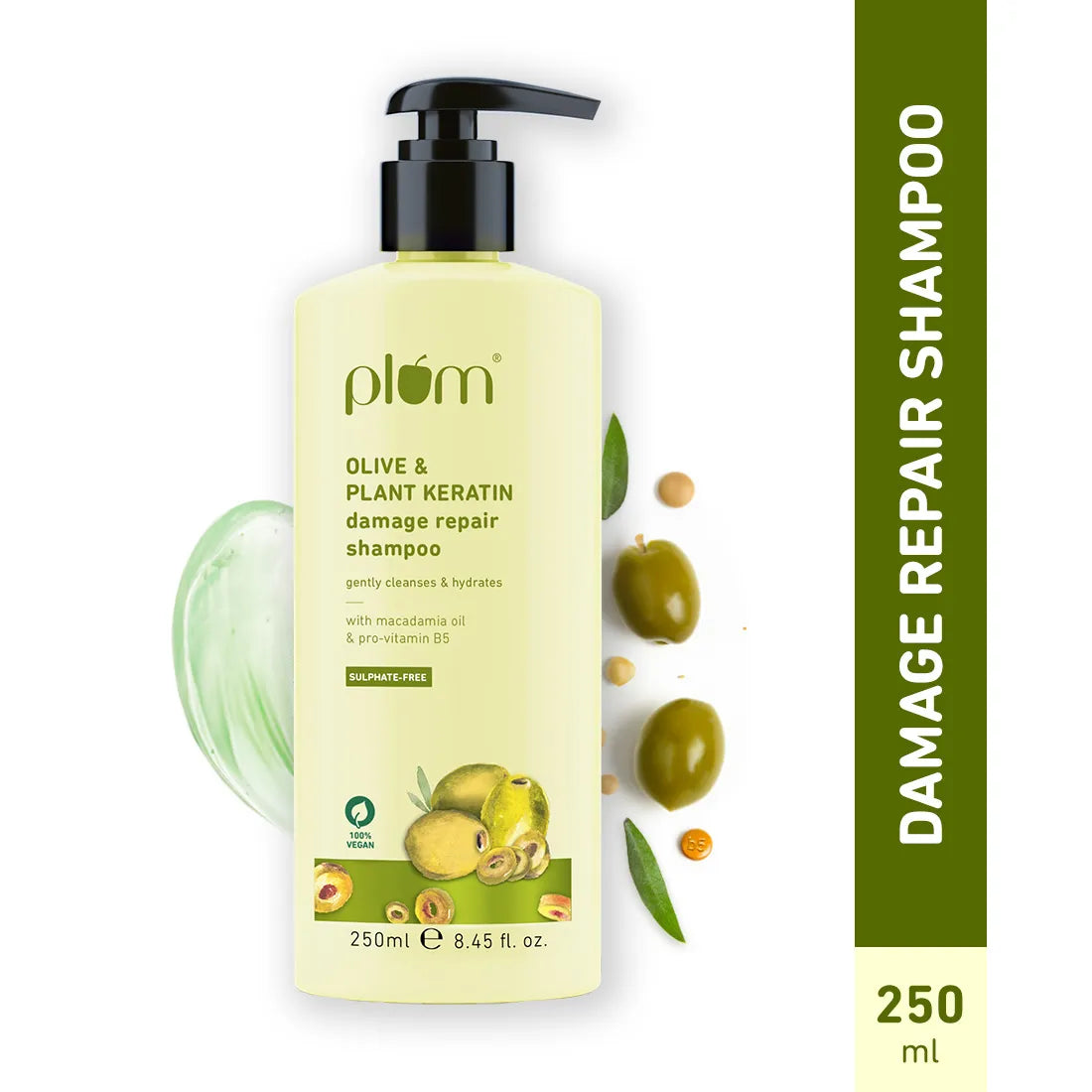 PLUM OLIVE & PLANT KERATIN DAMAGE REPAIR SHAMPOO 250ML