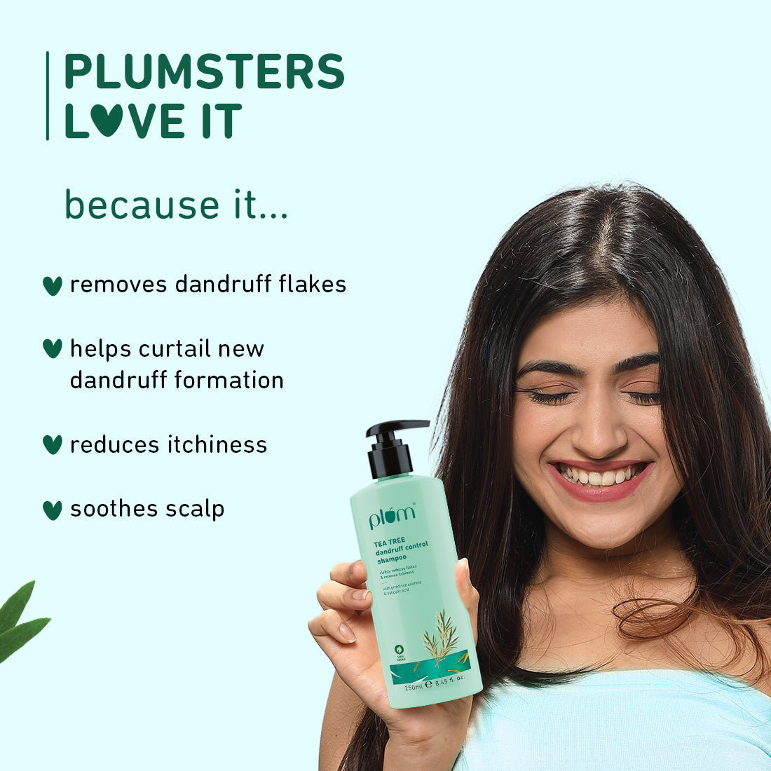 PLUM TEA TREE DANDRUFF CONTROL SHAMPOO 250ML