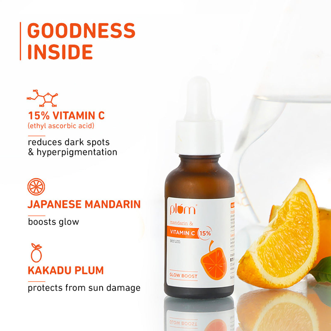 PLUM MANDARIN & VITAMIN C 15% SERUM GLOW BOOST 20ML