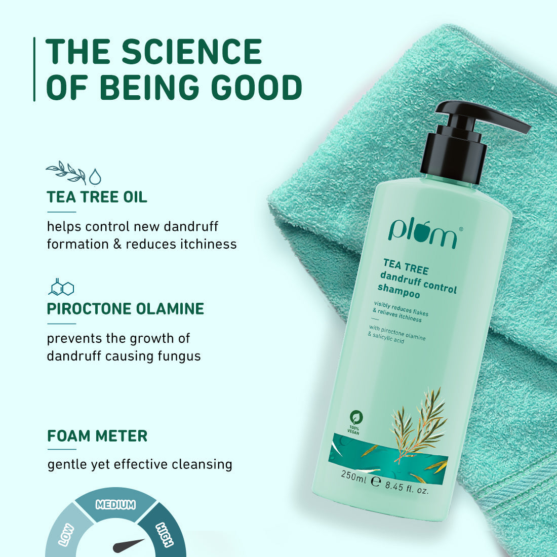 PLUM TEA TREE DANDRUFF CONTROL SHAMPOO 250ML