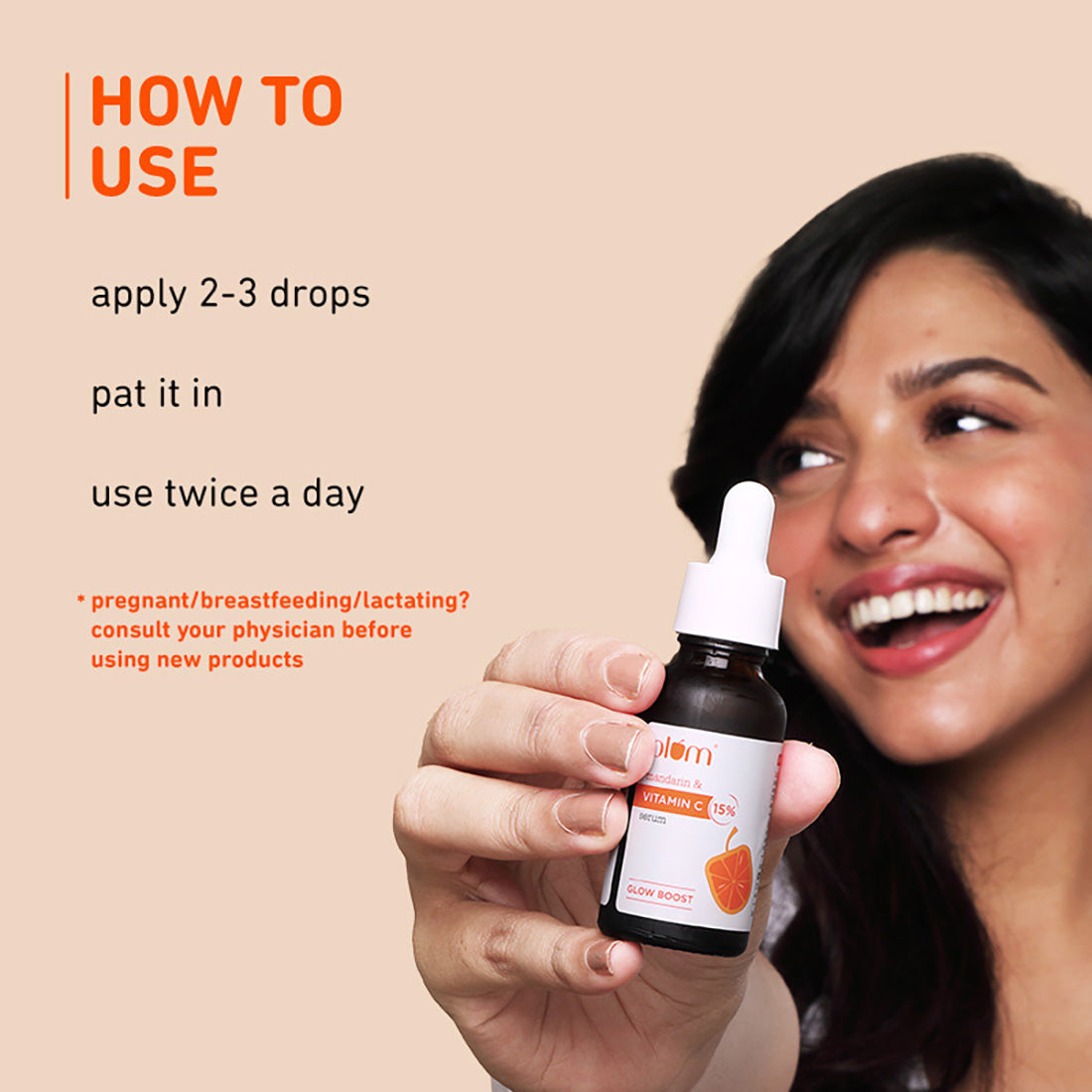 PLUM MANDARIN & VITAMIN C 15% SERUM GLOW BOOST 20ML