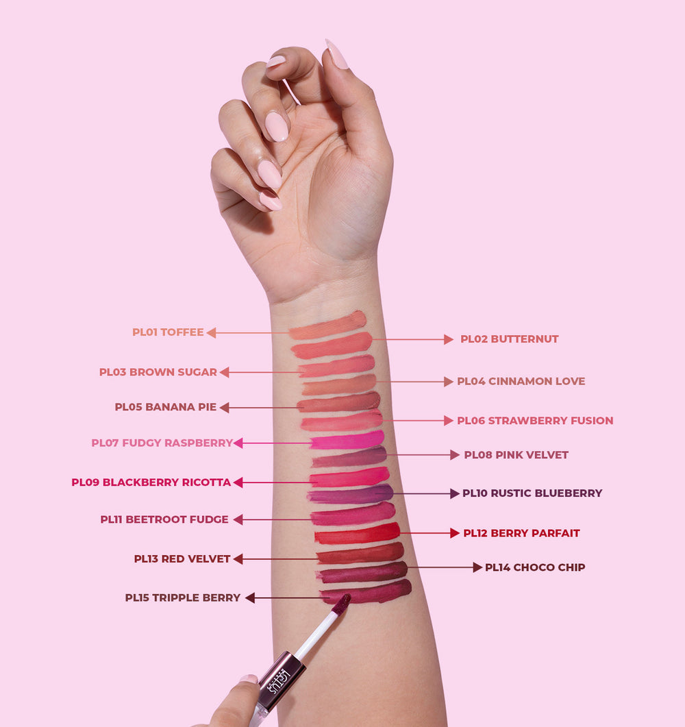 LOTUS MAKEUP PROEDIT LIP PRIMER+MATTE LIP COLOR PL15 TRIPPLE BERRY