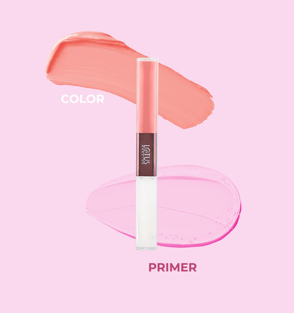 LOTUS MAKE-UP PROEDIT LIP PRIMER+MATTE LIP COLOR PL05 BANANA PIE