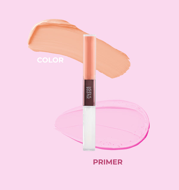 LOTUS MAKEUP PROEDIT LIP PRIMER+MATTE LIP COLOR PL04 CINNAMON LOVE
