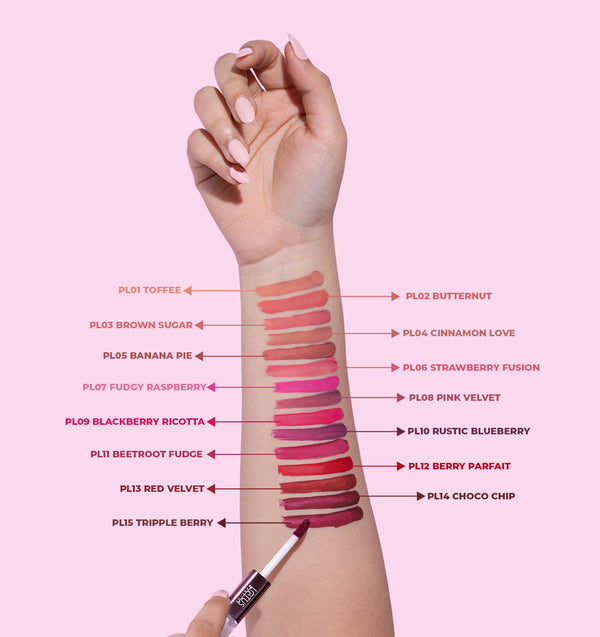 LOTUS MAKE-UP PROEDIT LIP PRIMER+MATTE LIP COLOR PL05 BANANA PIE