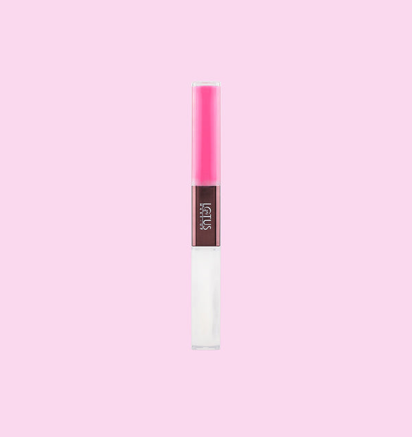 LOTUS MAKEUP PROEDIT LIP PRIMER+MATTE LIP COLOR PL07 FUDGY RASPBERRY