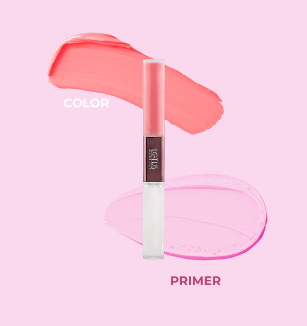 LOTUS MAKEUP PROEDIT LIP PRIMER+MATTE LIP COLOR PL06 STRAWBERRY FUSION