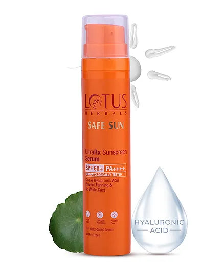 LOTUS HERBALS ULTRARX SUNSCREEN SERUM SPF 60+ PA++++ 50ML