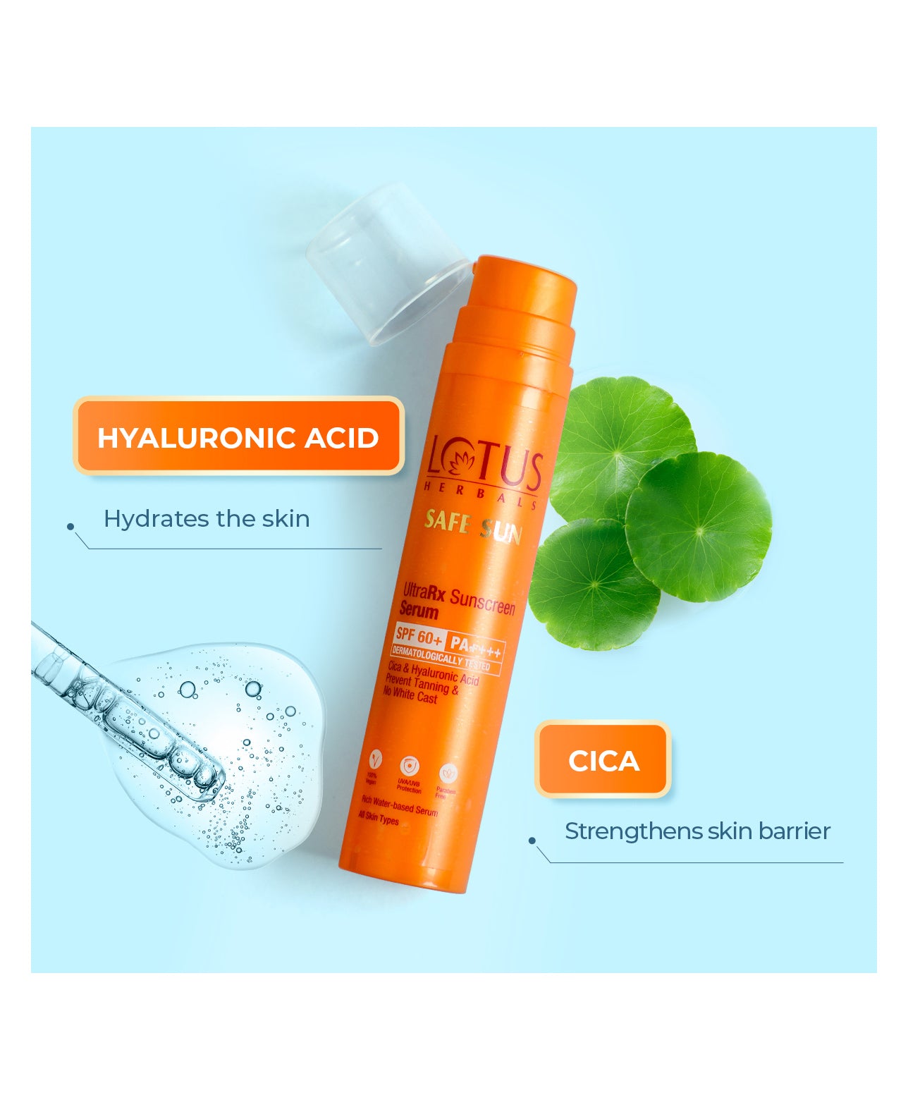 LOTUS HERBALS ULTRARX SUNSCREEN SERUM SPF 60+ PA++++ 50ML