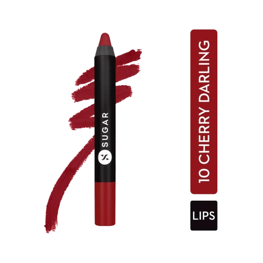 SUGAR MATTE AS HELL CREAYON LIPSTICK 10 CHERRY DARLING