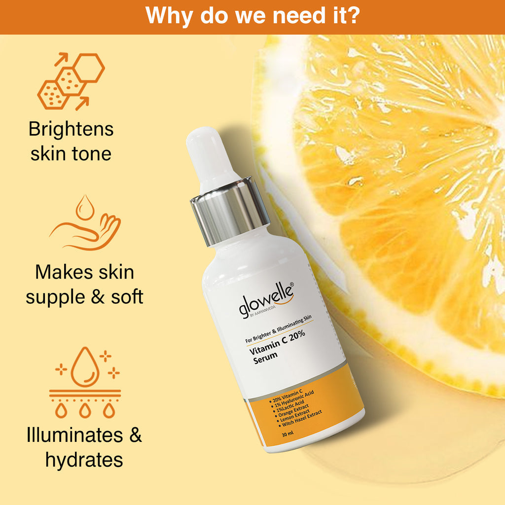 आर्यनवेद विटामिन सी 2% फेस सीरम 30ML