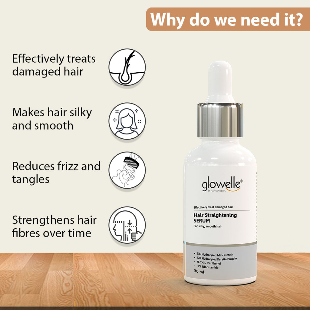 आर्यनवेद स्ट्रेटनिंग हेयर सीरम 30ML