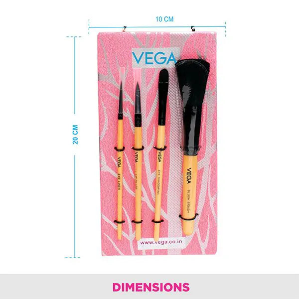 VEGA SET OF 4 BRUSHES EVS 04 PCS