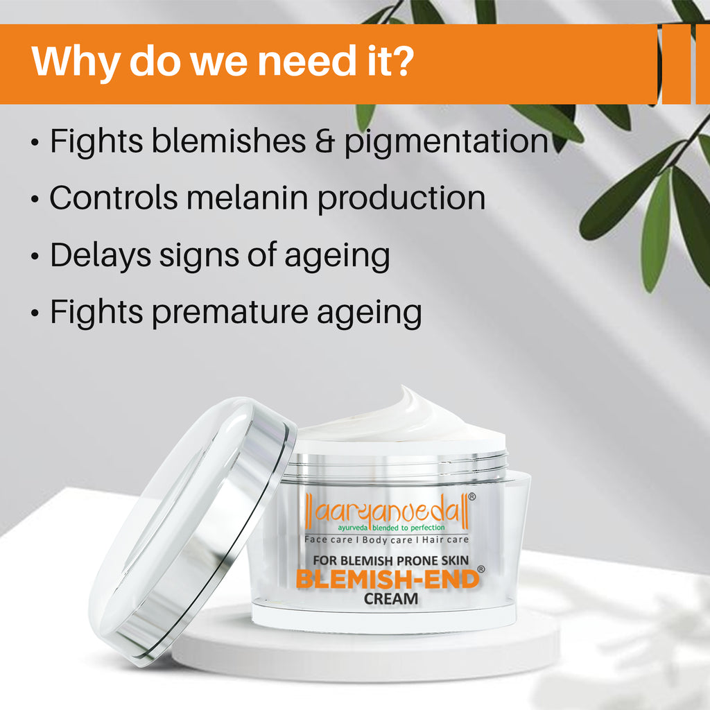 आर्यनवेद ब्लेमिश एंड क्रीम ब्लेमिश प्रोन स्किन के लिए 50ML