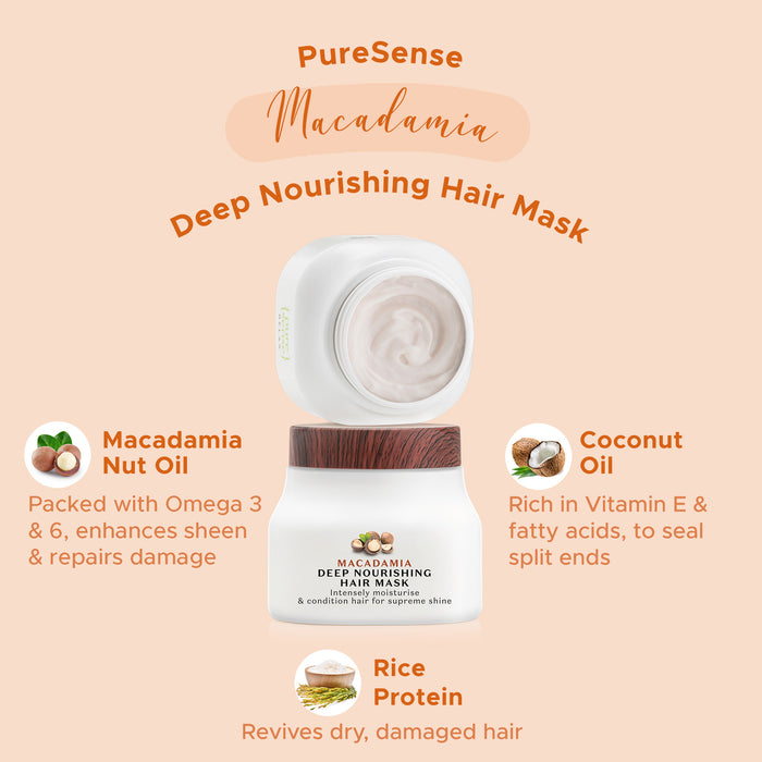 PURE SENSE MACADAMIA HAIR MASK 140ML