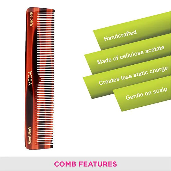 VEGA HANDMADE HAIR COMB HMC 04D 1N