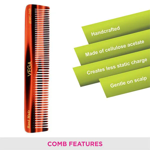 VEGA HANDMADE HAIR COMB HMC 26D PCS