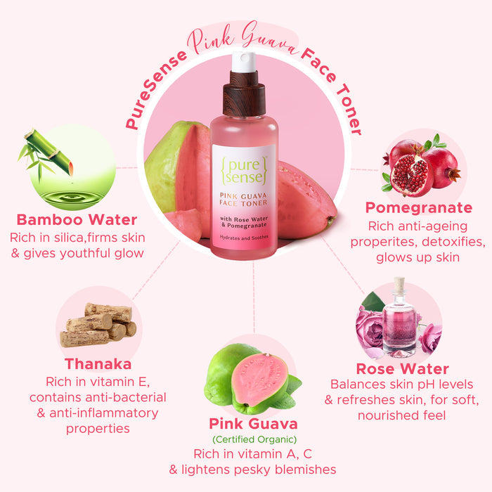 PURE SENSE FACE TONER PINK GUAVA