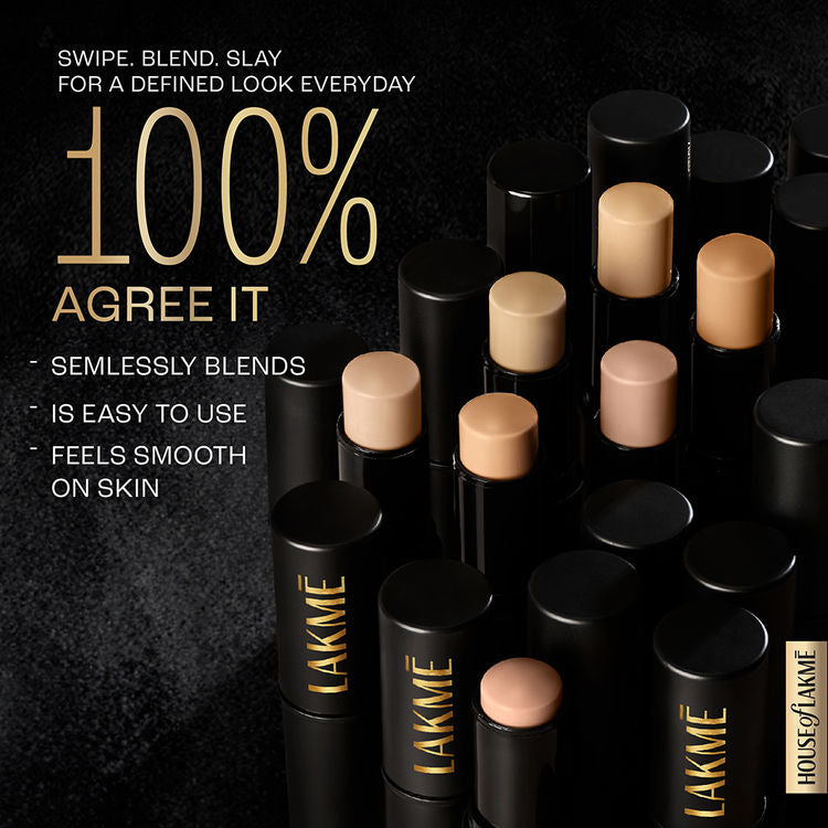 LAKME FACELIFT MULTISLAYER COVER STICK C100 COOL IVORY 11G