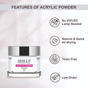 शिल्स एक्रिलिक पावर सफेद