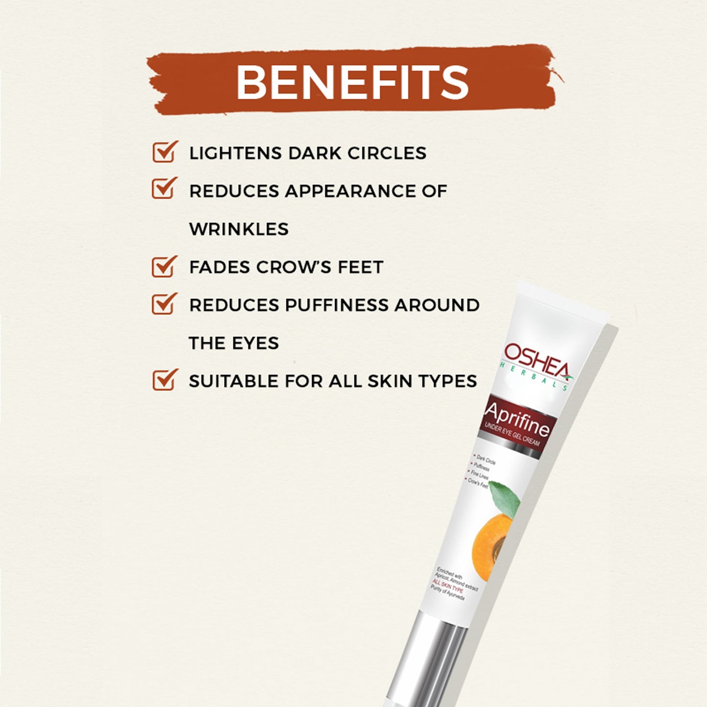 OSHEA APRIFINE UNDER EYE GEL CREAM 20G
