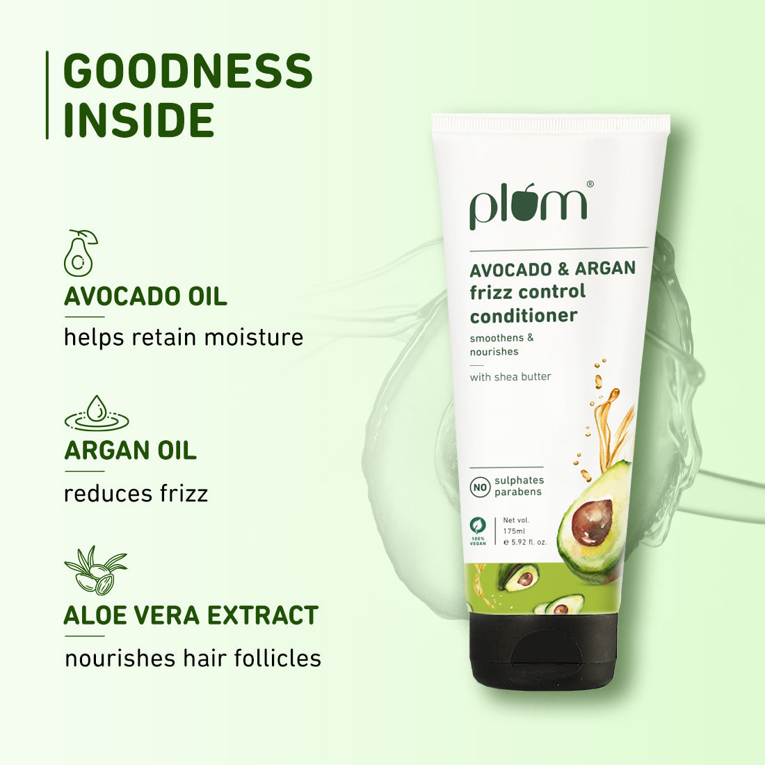 PLUM AVOCADO & ARGAN FRIZZ CONTROL CONDITIONER 175G