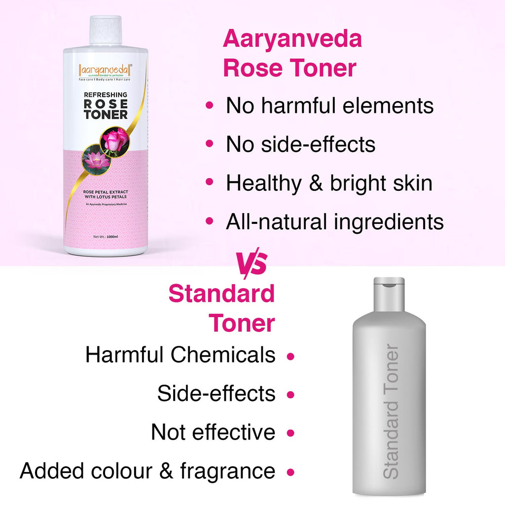 आर्यनवेद रिफ्रेशिंग रोज़ टोनर 1000ML