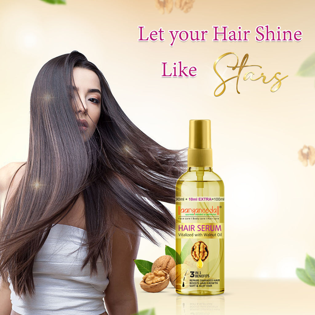 ARYANVEDA HAIR SERUM VITALIZED WITH WALNUT OIL 100ML
