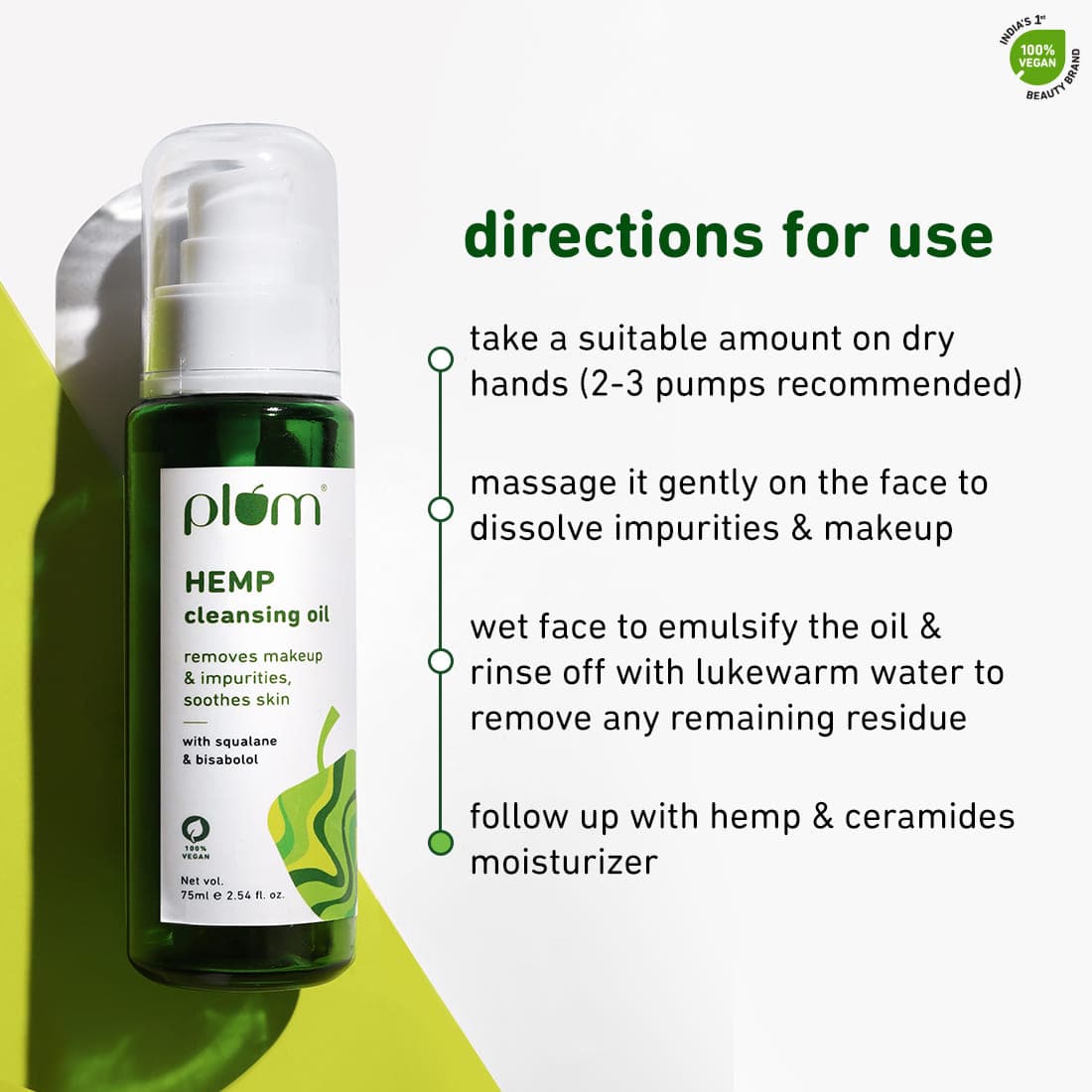 प्लम क्लींजिंग ऑयल हेम्प 75ML