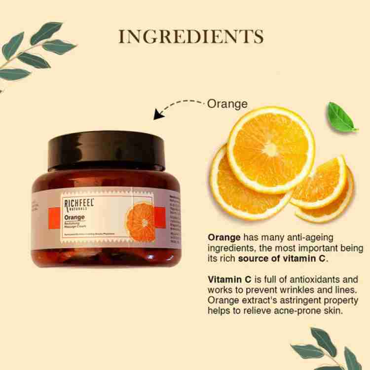 RICHFEEL ORANGE REVITALISING MASSAGE CREAM 100G