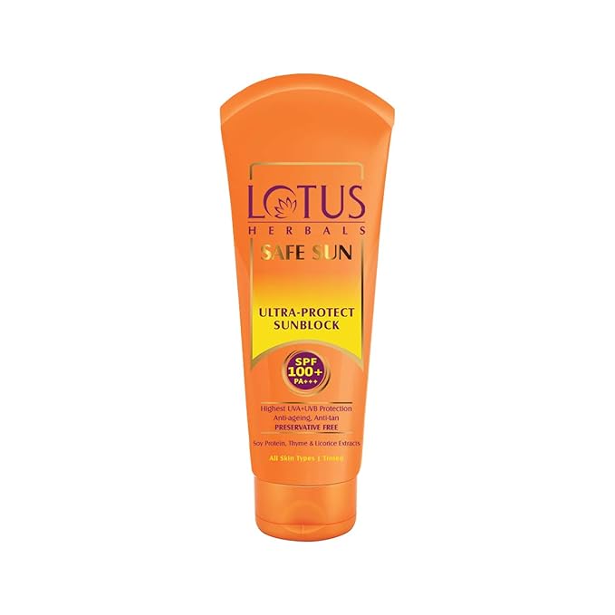 LOTUS HERBALS SAFE SUN ULTRA-PROTECT SUNSCREEN SPF 100+ PA+++ 50G