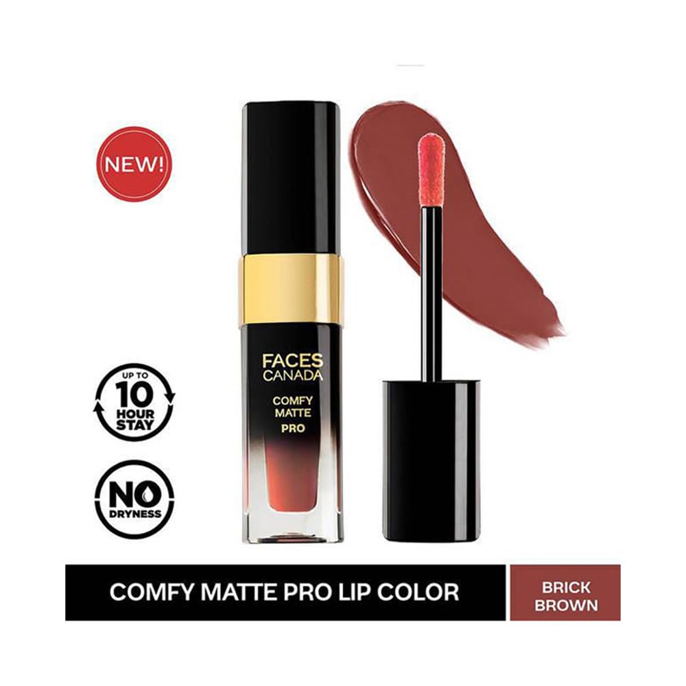 FACES COMFY MATTE PRO LIP COLOR 08 BRICK BROWN (CC5272) 5.5ML