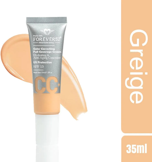 FOREVER 52 COLOR CORRECTING FULL COVERAGE CREAM CC004 GREIGE 35 ML