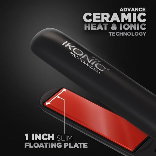 IKONIC PROFESSIONAL HAIR STRAIGHTENER S3 CERAMIC BLACK