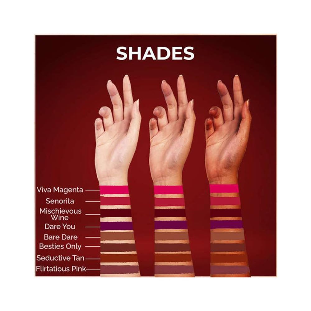 COLORBAR VEGAN MATTE LIPSTICK 002 MISCHIEVOUS WINE 4.2G