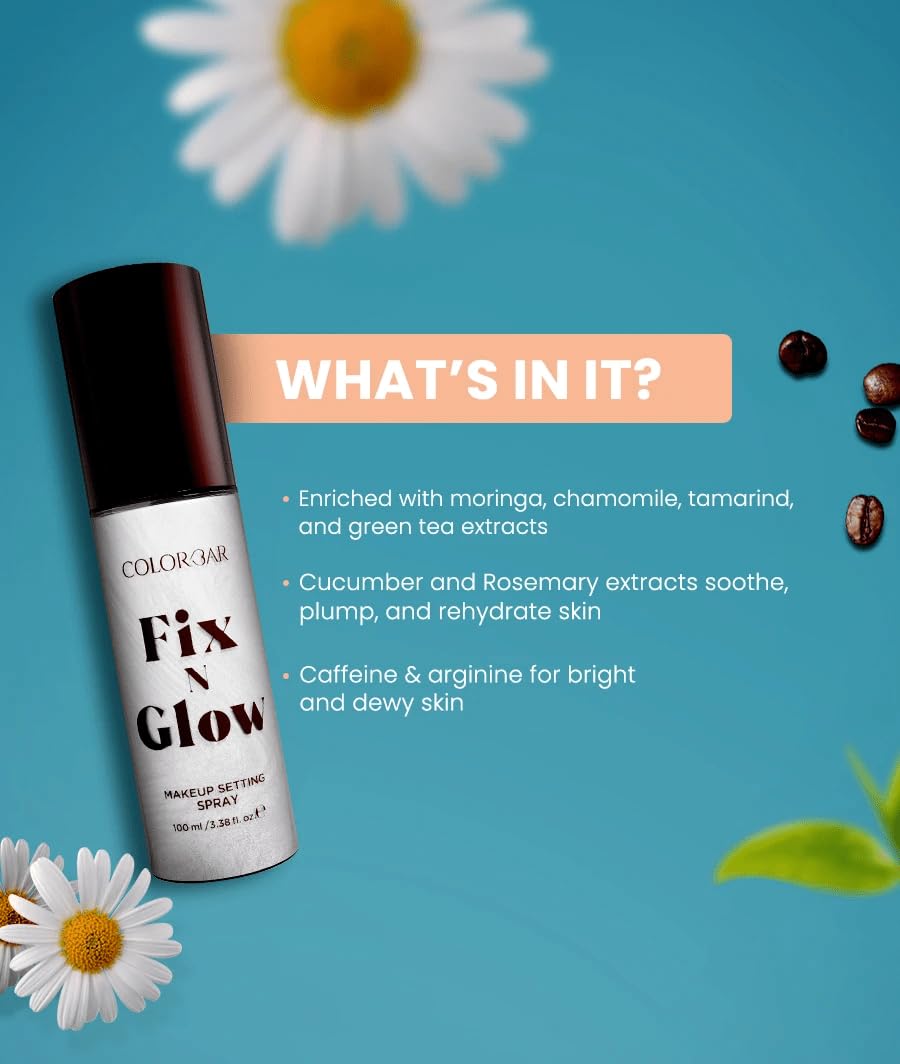 COLORBAR FIX N GLOW MAKEUP SETTING SPRAY 100ML