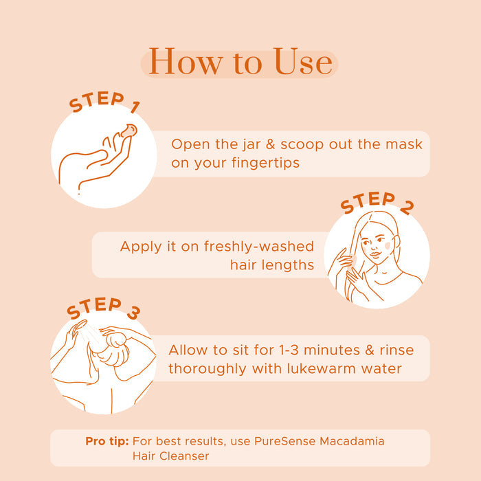 PURE SENSE MACADAMIA HAIR MASK 140ML