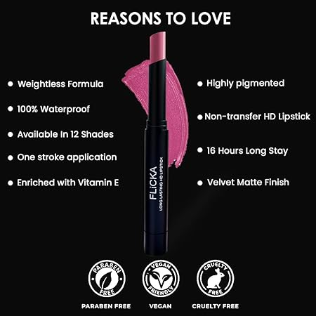 फ्लिका लिपस्टिक हाई ड्रामा 09 बहिर्मुखी