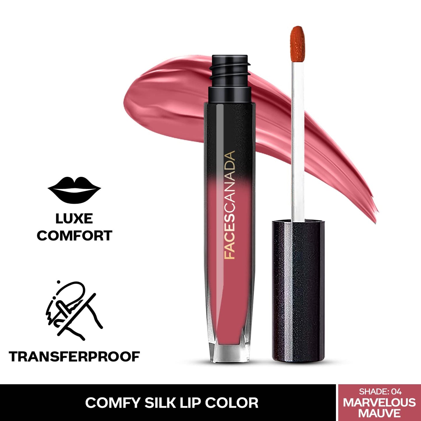 FACES COMFY SILK LIQUID LIP COLOR 04 MARVELOUS MAUVE (CC5226) 3ML