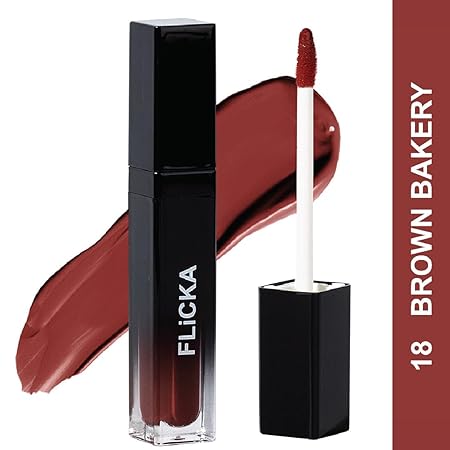 FLICKA SET AND ATTACK LIQUID LIPSTICK 18 BROWN BAKERY