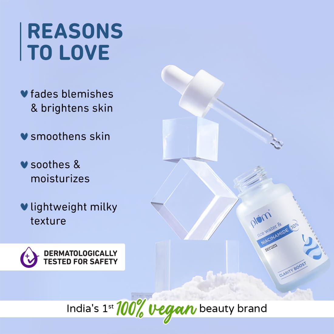 PLUM RICE WATER & NACINAMIDE 10% SERUM CLARITY BOOST 30ML
