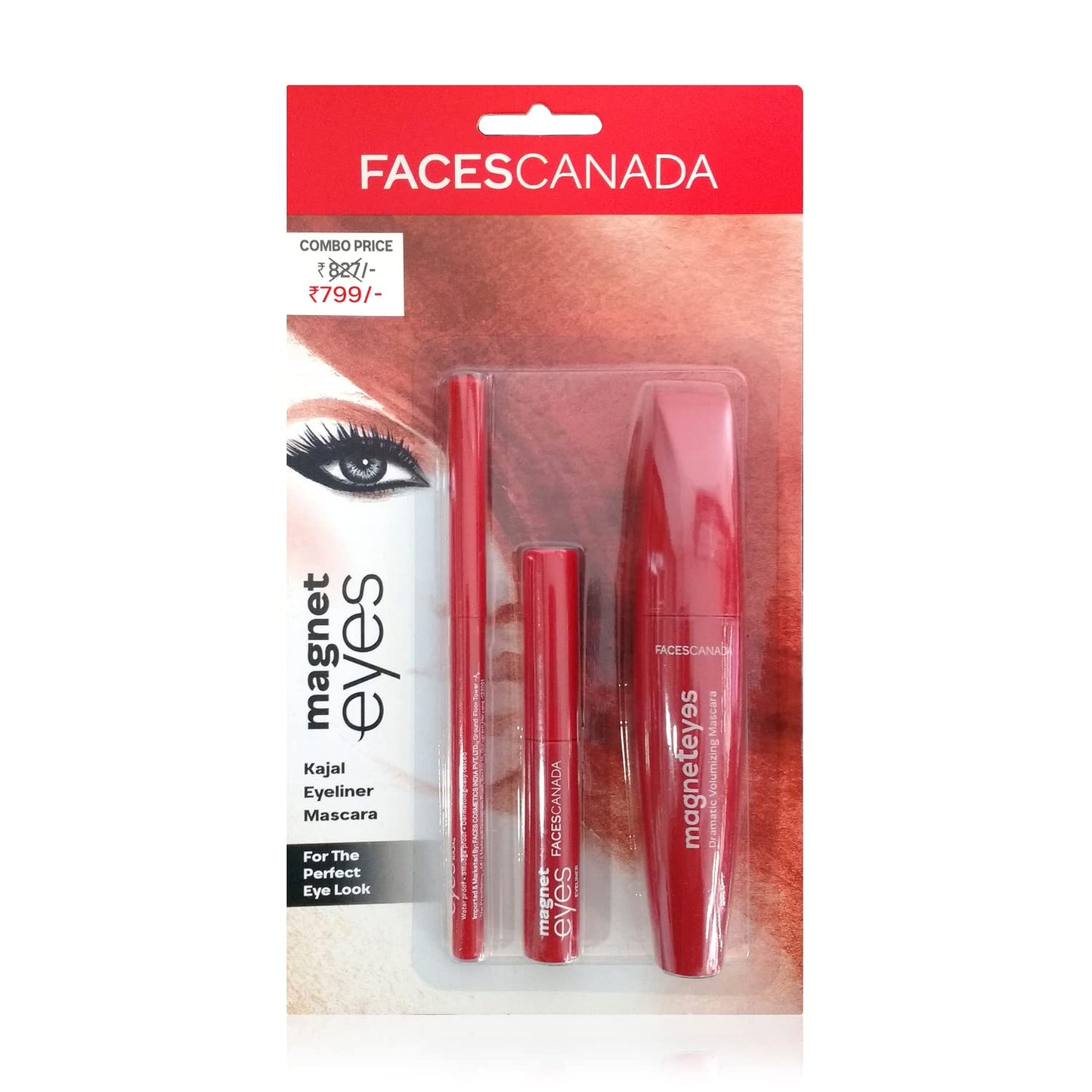 FACES MAGNETEYES KAJAL EYELINER MASCARA 3 IN 1 3N