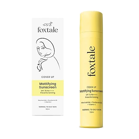 FOXTALE COVER UP MATTIFYING SUNSCREEN SPF 70 PA++++ 50ML