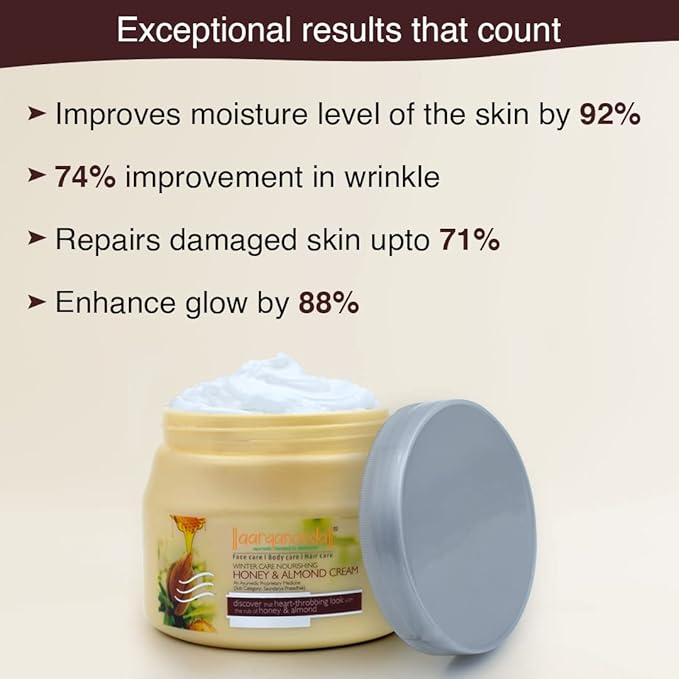ARYANVEDA HONEY & ALMOND CREAM 400G