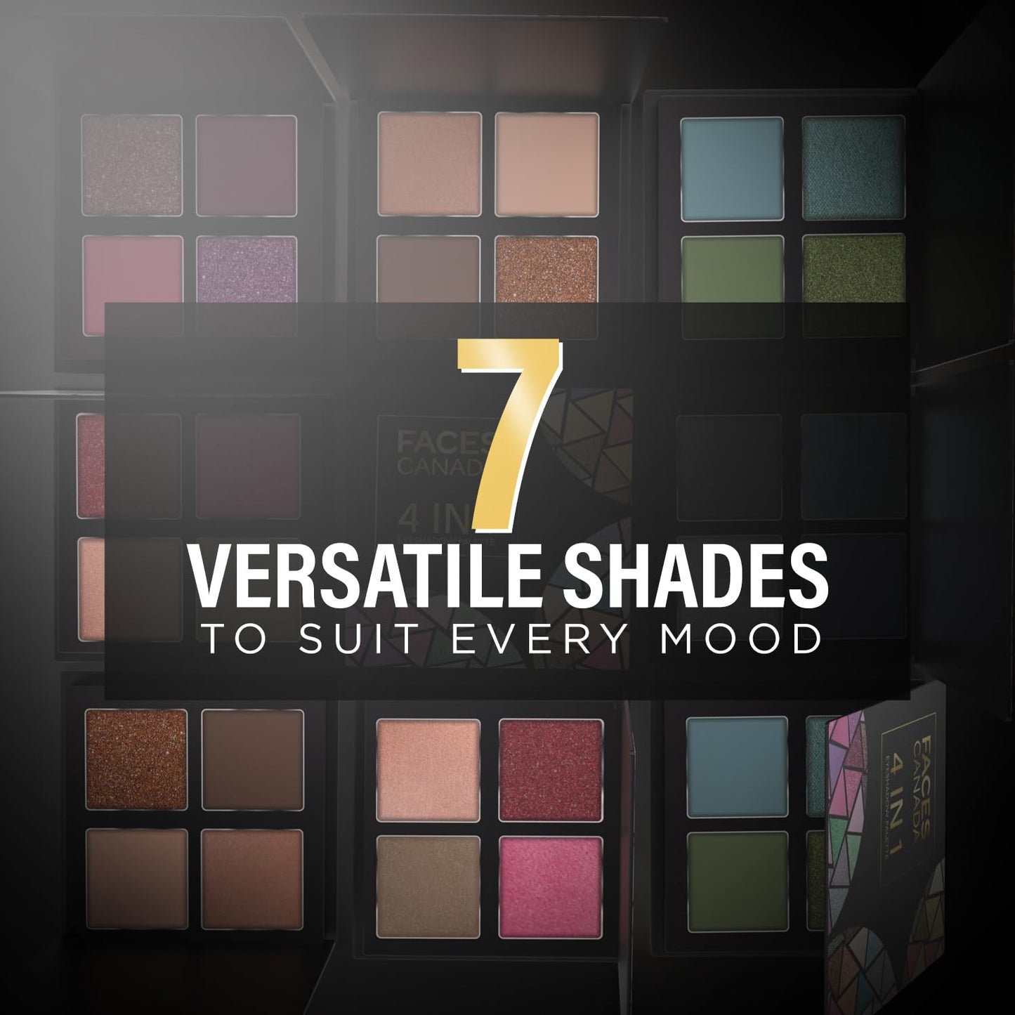 FACES 4 IN 1 EYESHADOW PALETTE 03 WICKED FANTASY 4.8G