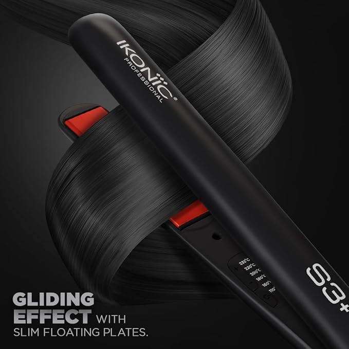 IKONIC PROFESSIONAL HAIR STRAIGHTENER S3 CERAMIC BLACK