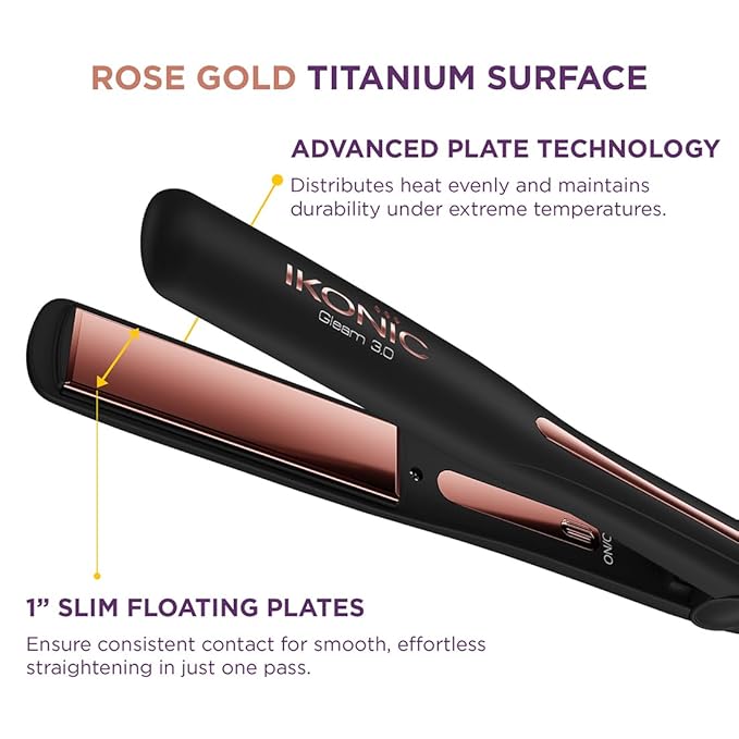 IKONIC PROFESSIONAL HAIR STRAIGHTENER GLEAM3.0