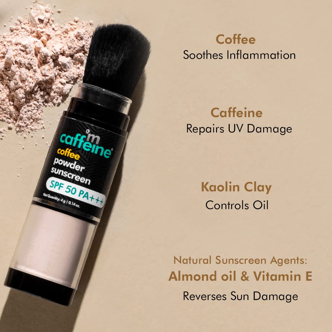 MCAFFEINE COFFEE POWDER SUNSCREEN SPF 50