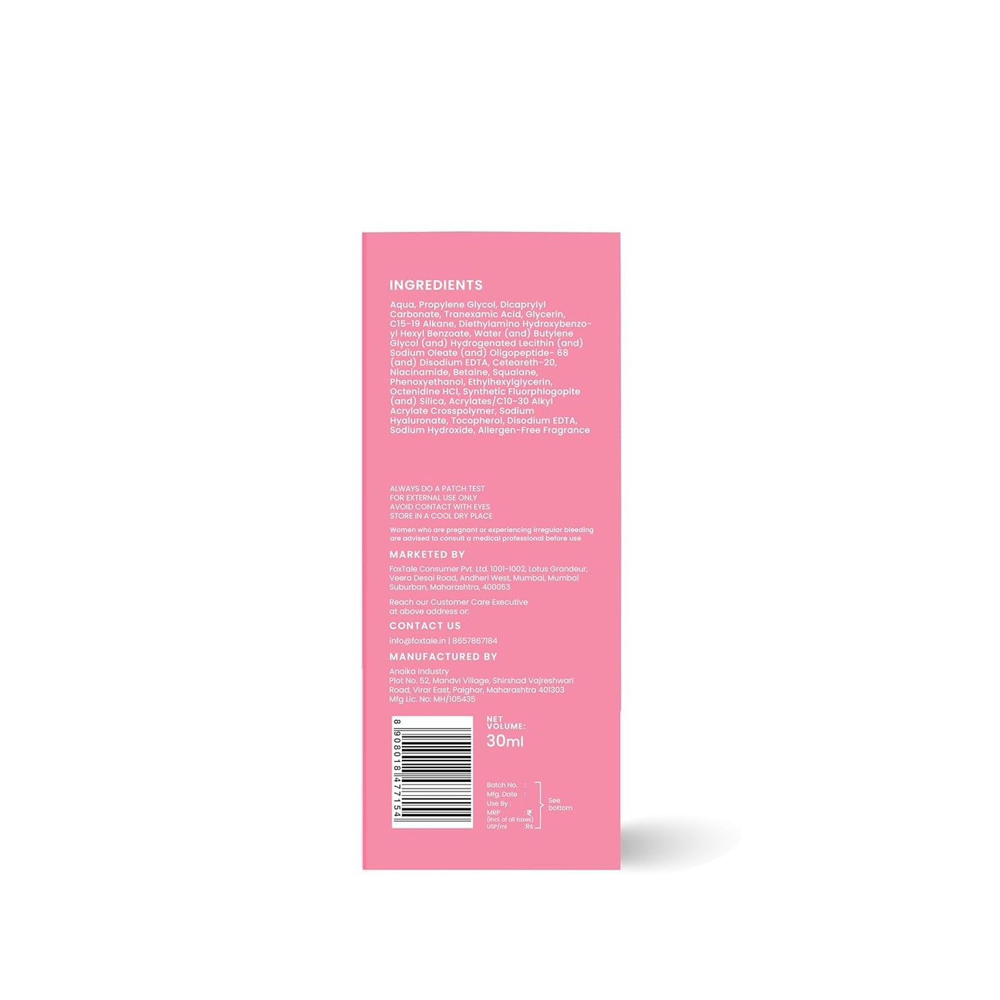 FOXTALE THE MILKY WAY RAPID SPOT REDUCTION DROPS 30ML