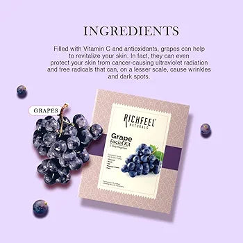 RICHFEEL GRAPE FACIAL KIT 30G